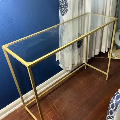 Metal And Glass Console Table