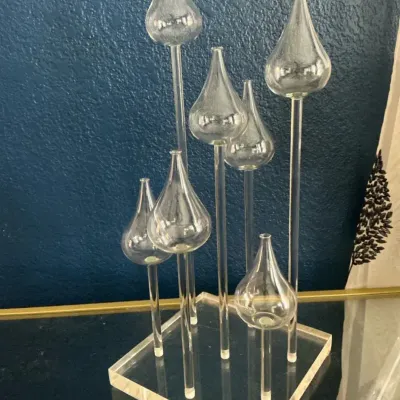 MCM Belag Oil Lamp Glass And Lucite