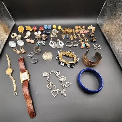 Costume Jewelry - Clip Earrings,  Watches, Rings & Bracelets