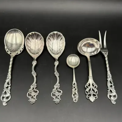 830 Silver Utensils & Serving Ware Lot 1