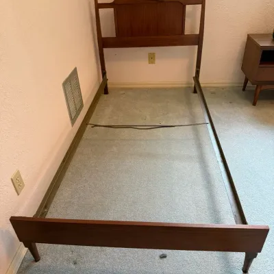 MCM Twin Size Wood Bed Frame