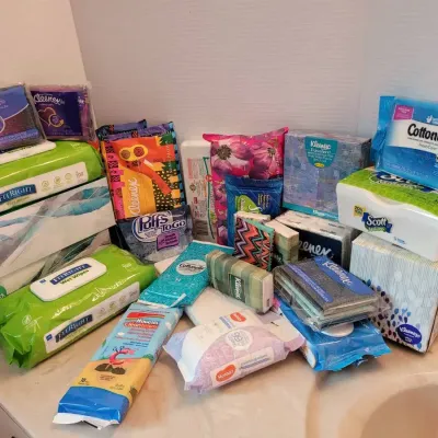 Tissue And Wipes Lot