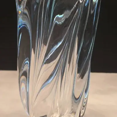 "Waterfall" Crystal Art Glass by Edvin Öhrström for Orrefors Signed & Numbered