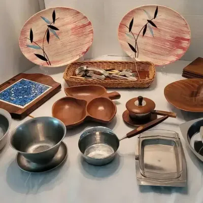 MCM Serveware, Tableware, and Vintage Pottery Plates