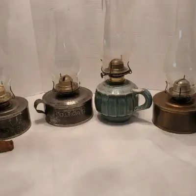 Antique and Vintage Kerosene Oil Lamps and Railroad Lanterns