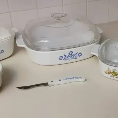 Blue Cornflower And Spice Of Life Corning Ware