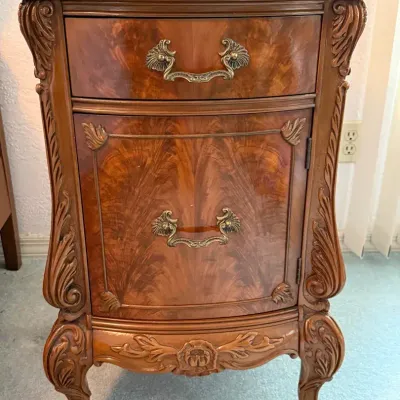 Romweber French Provincial Louis XV style nightstand #1