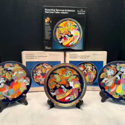 1970’s Rosenthal Collectible Wall Plates With Original Boxes