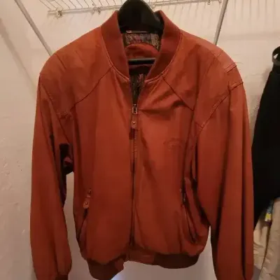 Vintage Suede Brown Florentino Bomber Jacket