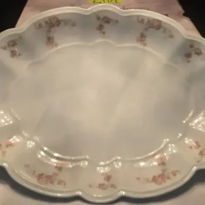 Antique Moritz Zdekaur 17" Porcelain Hand Painted Serving Platter