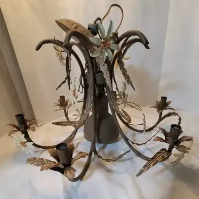Hollywood Regency Style Vintage Chandelier