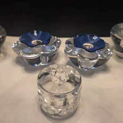 Orrefors Crystal Candle Holders