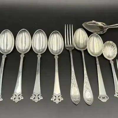 830 Silver Utensils & Serving Ware Lot 2