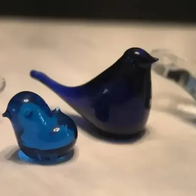 Swedish Hand Blown Glass Birds