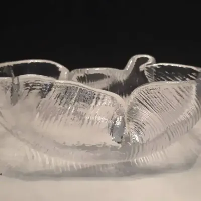Vintage Scandinavian Glass Bowl - Holmegaard Garni