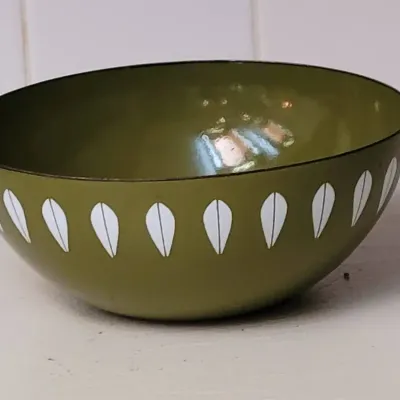Vintage Cathrineholm Enamel Bowl From Norway