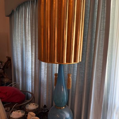 Sale Photo Thumbnail #11: MCM lamp w/ orig shade