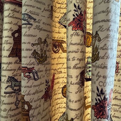 Vintage curtain panels