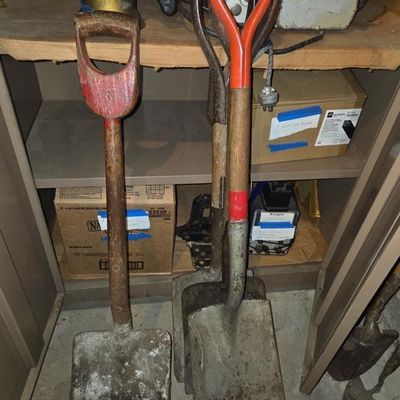 Metal shovels
