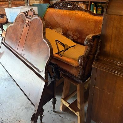 Antique headboard
