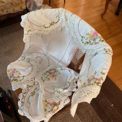 Embroidered linens