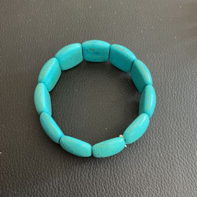 Sale Photo Thumbnail #35: Faux turquoise stretchy bracelet