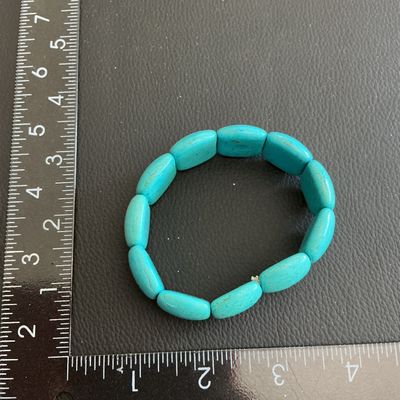 Sale Photo Thumbnail #37: Faux turquoise stretchy bracelet