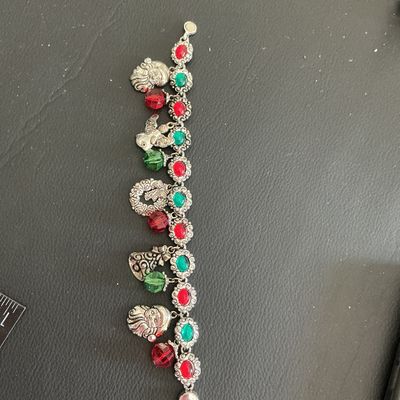 Sale Photo Thumbnail #223: Vintage Christmas fashion bracelet with charms 
Please see attached pictures