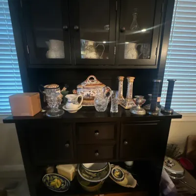 wood buffet / china hutch