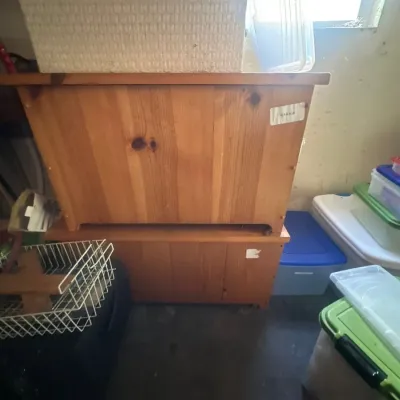 Wood storage trunks