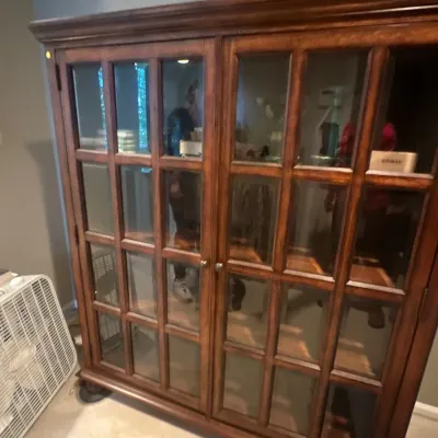 glass door bookcase/display case