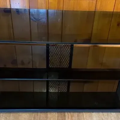 Three Tiered Glass TV Stand 
