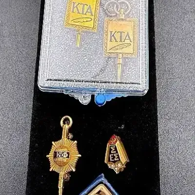 Vintage Fraternity Pendants And Pins