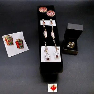 Vintage And Novelty Jewelry Lot Featuring "Barbee's Blossom By Laurel Burch