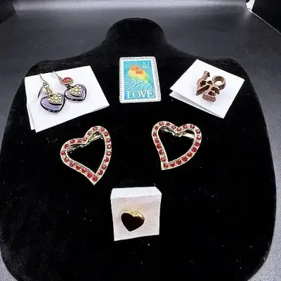 Love And Hearts Jewelry Lot