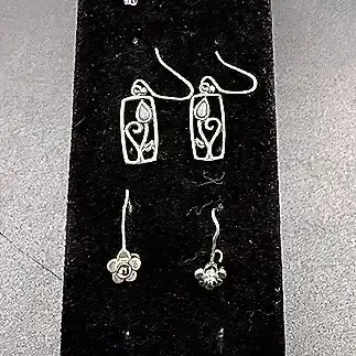 Purple And Magenta Earring Lot