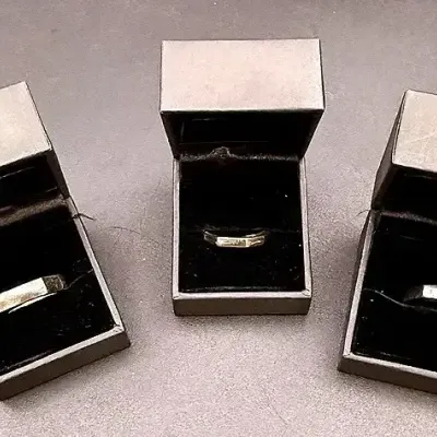 Vintage Gucci Hexagon Nut Ring Set