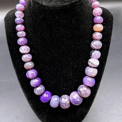 Aphorism Sterling Silver And Agate Necklace