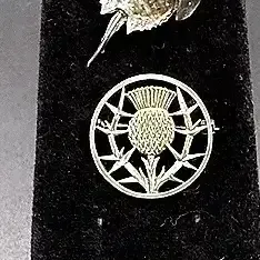 Sterling Silver And Pewter Decorative Brooch And Pin Lot