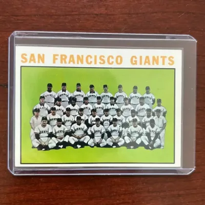 1964 Topps Baseball Card. San Francisco Giants Team. Card #257