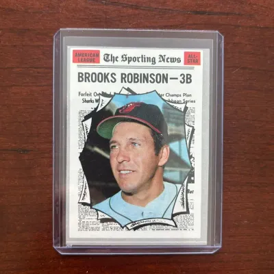 1970 Topps Baseball Card. Brooks Robinson All Star. Card #455