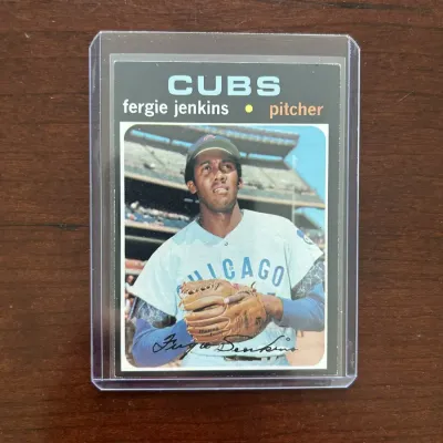 1971 Topps Baseball Card. Fergie Jenkins - Chicago Cubs. Card #280