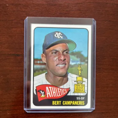 1965 Topps Baseball Card. Bert Campaneris - All Star Rookie. Card #266