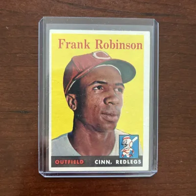 1958 Topps Baseball Card. Frank Robinson - Cincinnati Reds. Card #285