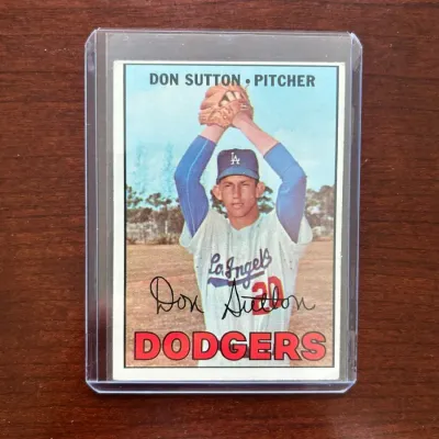 1967 Topps Baseball Card. Don Sutton - Los Angeles Dodgers. Card #445