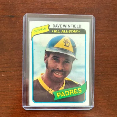 1980 Topps Baseball Card. Dave Winfield - San Diego Padres. Card #230