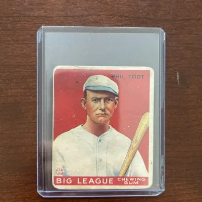 1933 Goudy Baseball Card. Phil Todt - St. Paul Saints. Card #86