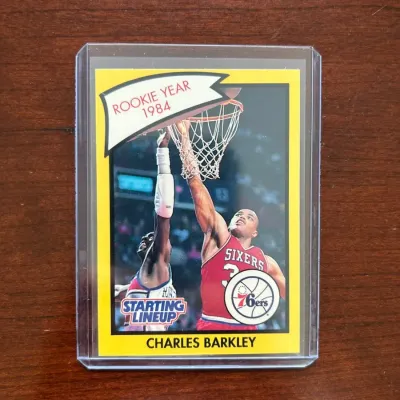 1990 Kenner Starting Lineup Basketball Card. Charles Barkley - Philadelphia 76ers