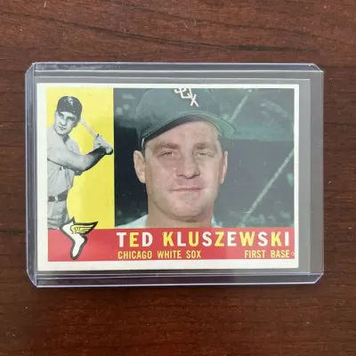 1960 Topps Baseball Card. Ted Kluszewski - Chicago White Sox. Card #505