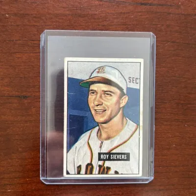 1951 Bowman Baseball Card. Roy Sievers - Card #67
